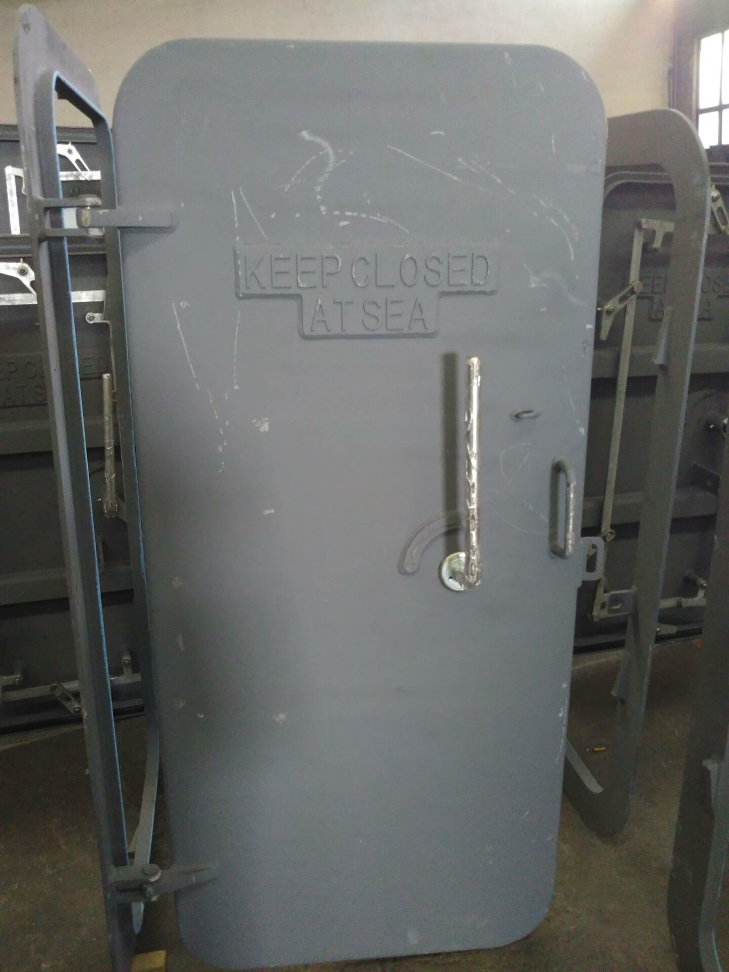 Marine Weathertight Door with Single Handle Quick Opening in Marine Steel Sizes 1200×600--1800×900mm