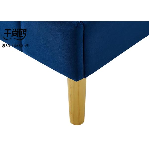 Home Stitching Tall Upholstered Bed / Linen Upholstered Queen Bed