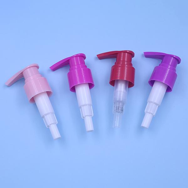 Factory Price 24/410 Lotion Pump Colorful PP Plastic Screw Down Lock Liquid Dispenser Pump For Body Lotion Bottle