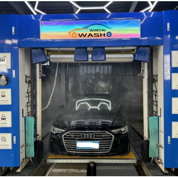 Matel Automatic Rollover Car Wash Machine With Drying System And Wheel Brushes 3500KG