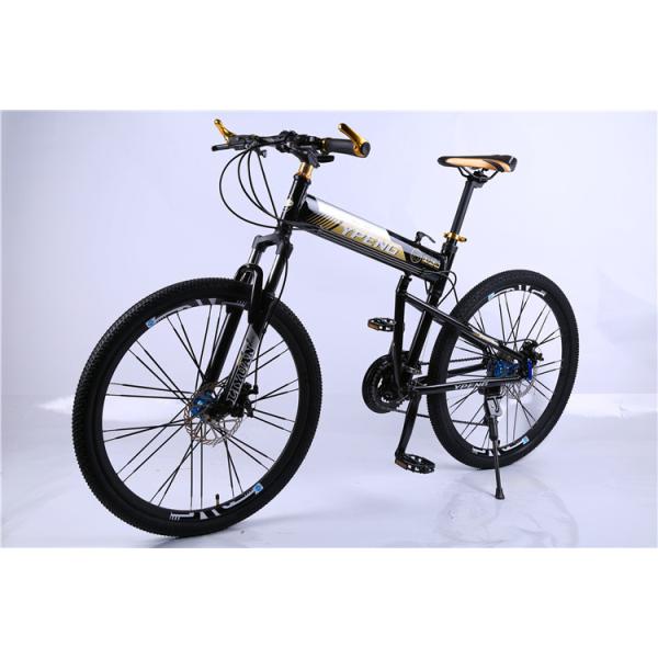 Hot sale OEM 24 spoke wheel 24 speed 40mm rim black alloy hummer folding mountain bicycle