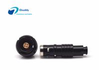 Enchufe y zócalo alternativos de vaivén de los conectores circulares 0K 4pin de Lemo de la galjanoplastia de color negro