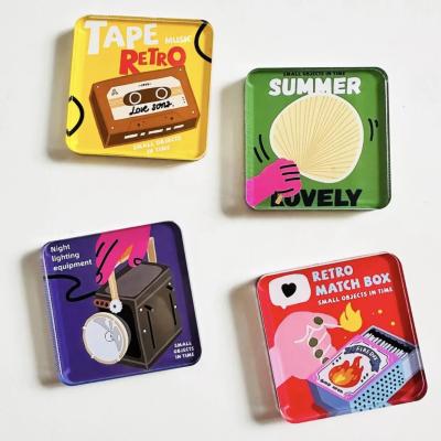 Custom Design 3D Metal Photo Fridge Magnet Tinplate Refrigerator Fridge Magnets