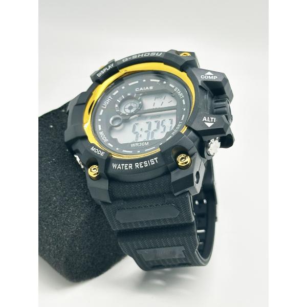 Силиконовые цифровые мужские кварцевые часы спортивные хронографные часы