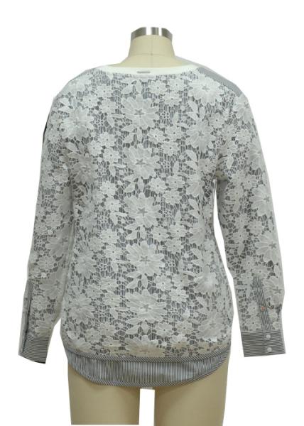 Personality New Design Decoration Lace Up Layer Ladies Pullover Shirt Like Cuff Sewing