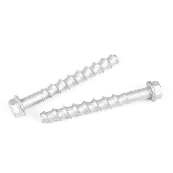 Cabeça Hex de Flange M12 125mm aço carbono Maçonaria parafusos de concreto Maçonaria pesada parafusos