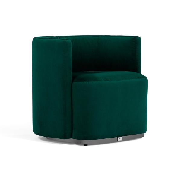 Leisure style sofa chairs for Modern hotel lobby seating furniture covered by Fabric upholstery with metal legs