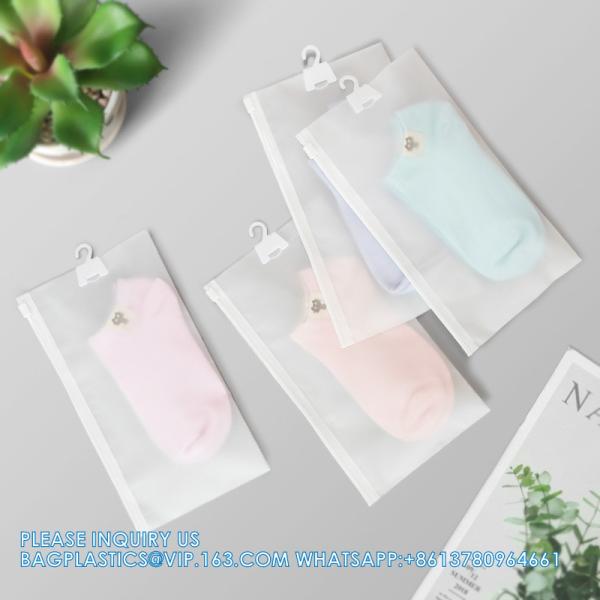 HANGER HOOK BAGS,GARMENT BOTTON CLOSURE BAGS, EVA FROST DRAWSTRING BAGS, VINYL HANGER HOOK BAG