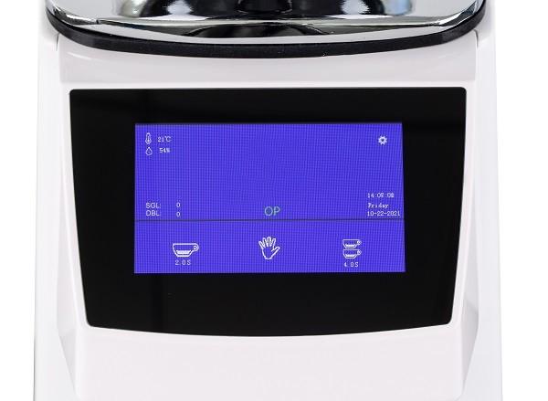 Touch Screen Commercial Coffee Grinder 550W Power Custom Voltage Aluminium Alloy/ABS 64mm Grinding Disc