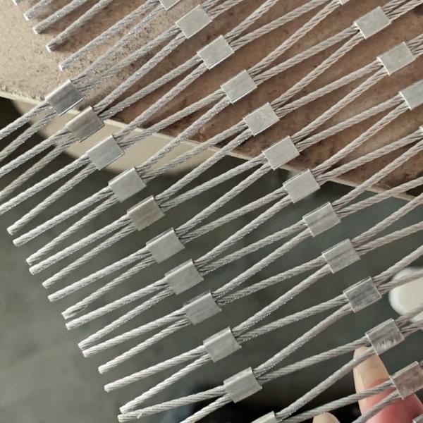 316L Stainless Steel Rope Mesh Netting Bird Netting Wire Mesh Flexible 7*7 Or 7*19 Wire Structure
