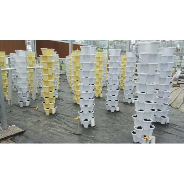 Plastic Modern Outdoor Tower Plant Pots Plastic Flower Pots Stackable