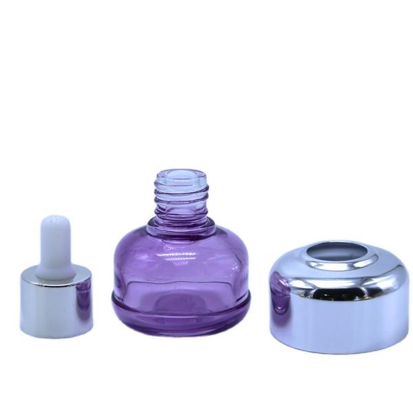 20ml 30ml 50ml Aromatherapy Glass Dropper Vial Bottles With UV Plating Cap