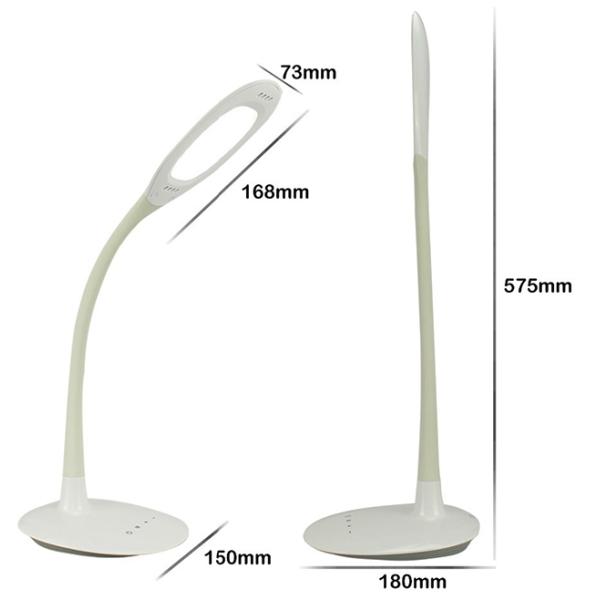 Ultra Bright Led Usb Desk Light 200LM , Touch Dimmer Gooseneck Led Desk Lamp