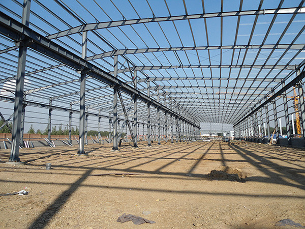 Cost Saving Corrosion Resistant Steel Structure Building with H Steel Column & Beam for Industrial Plant and Storage Warehouse