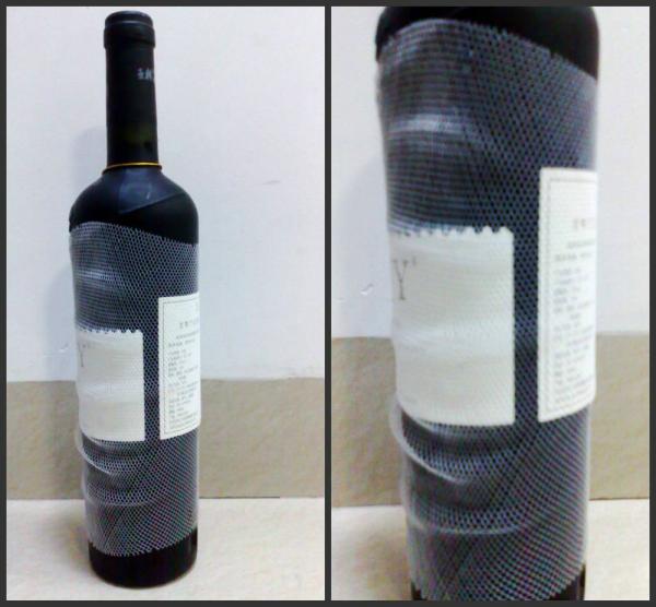 Plastic PE Wine Bottle Protective Sleeve Net Customized Length and Unlimited Length