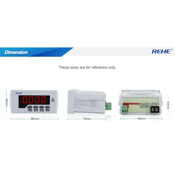 New single phase AC/DC Ammeter with 48*96mm