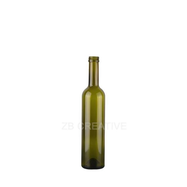 Mid Size Bordeaux Glass Bottle Screw Top 500ml 360g Glass Wine Bottles Bulk 1404S-1