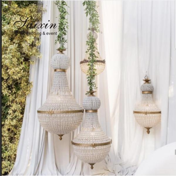 Теневая кристаллическая люстра лампа украшение свадебное мероприятие Сцена 116 см