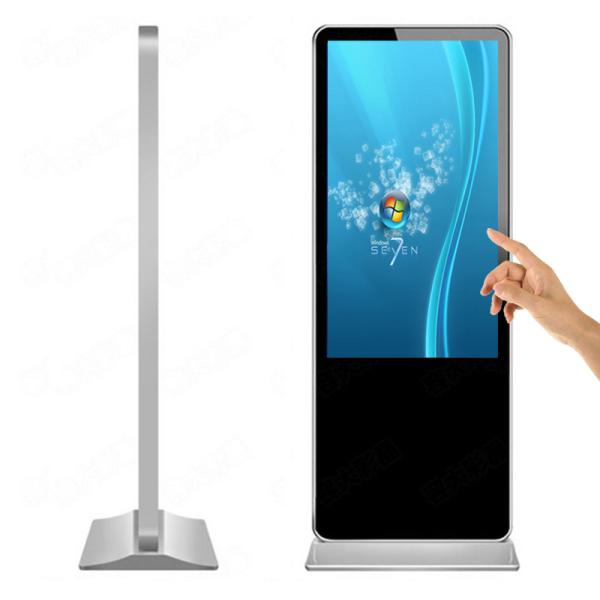 43 inch standalone double sided built in pc horizontal touch screen display monitor for shipping mall signage advertisin