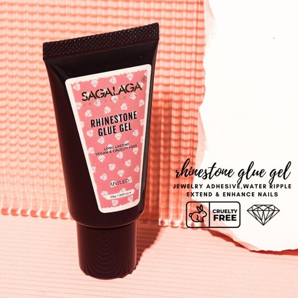 30g Tube Package Private Label Strong Adhesive Nail Rhinestone Glue Gel Polish for Nail Salon DIY Nail Art