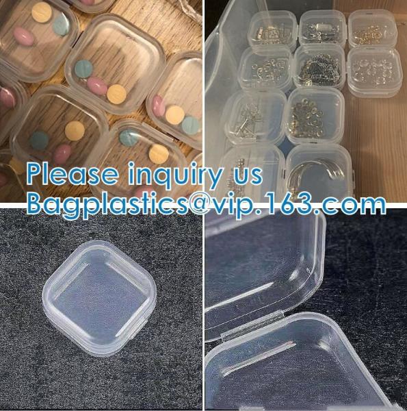 Plastic Beads Storage Containers Box, Storage Of Small Items Crafts, Hinged Lid, Jewelry, Hardware