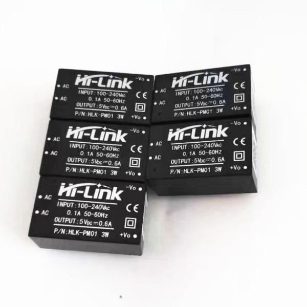 Преобразователь AC-DC HLK-PM01 PM03 PM09 PM12 PM24 3W Черно-белый AC-DC 220V к 5V мини-модуль питания