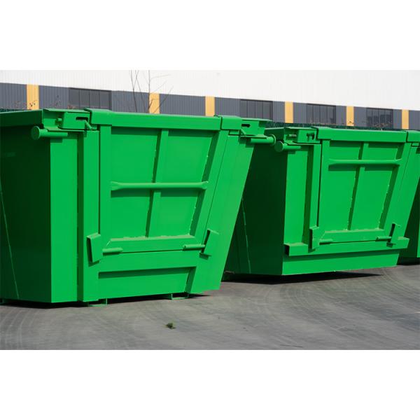 Outdoor Metal Skip Bin Manufacturers , Industrial Steel Waste Skip Bin With Door