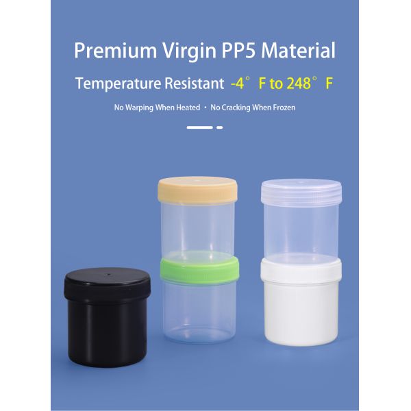 100ml Empty Plastic Jar With Colorful Customized Lid Food Grade Storage Clear Container Leak Proof for Liquid