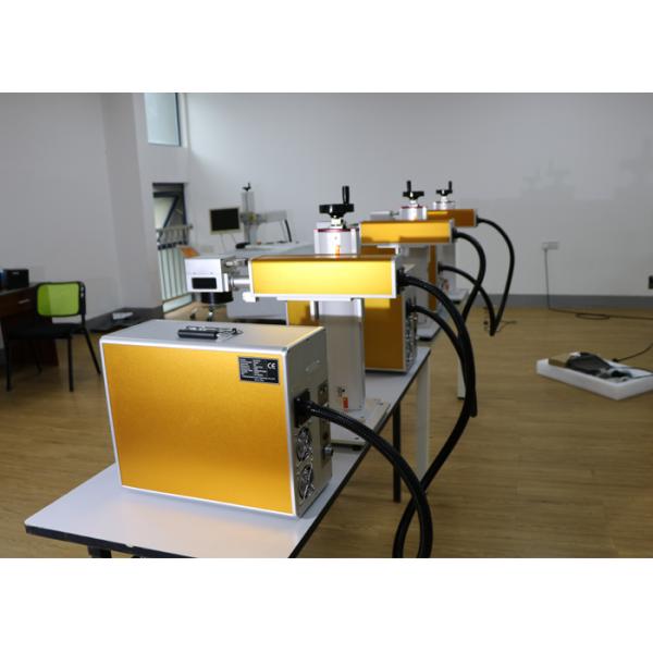 Low Power Fiber EZCAD Laser Marking Machine With Rotary Metal Stainless Steel Tube