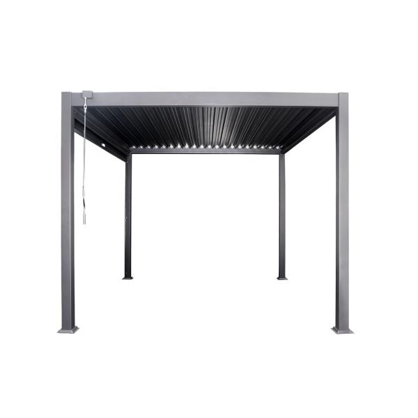 Aluminum Frame PERGOLA 3x4m Luxury Modern Outdoor Waterproof Roof Metal Garden Pergola
