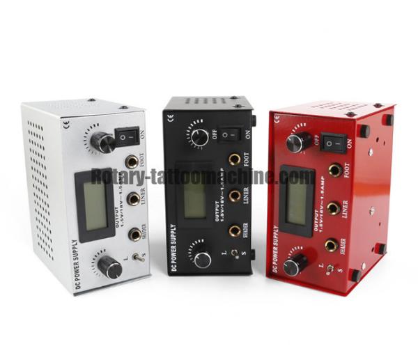 ABS Tattoo Power Unit , Tattoo Machine Power Supply Kit With Foot Switch And Cord