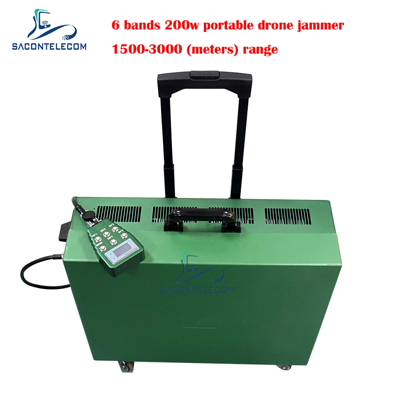 Построенный в Jammer 6 сигнала трутня вагонетки батареи направляет ряд 3000m