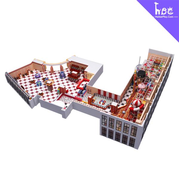 Équipement de terrain de jeux intérieur commercial pour garderies et écoles