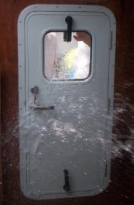 Customized Thickness Marine Doors Single Leaf Aluminium Hollowed Cabin