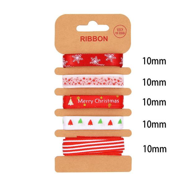 ОДМ полиэстерная лента 2 мм 10 мм 15 мм Рождественская подарочная лента