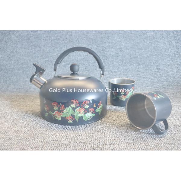 Flat Base Stainless Steel Tea Kettle Fast Heating Boiler With Big Handle