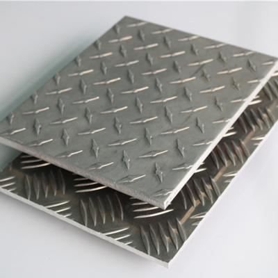 Alumínio dobro Diamond Plate Sheets do preto de Diamond Aluminum Sliver Mesh Sheet