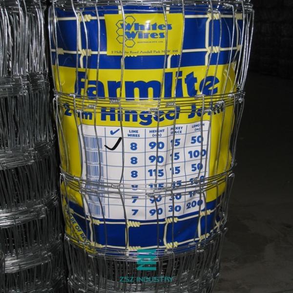 High Tensile Wire Mesh Fence Rolls Galvanizing Surface Different Lengths