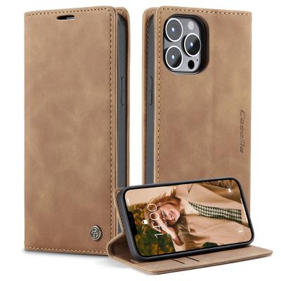 CaseMe 15 Pro Phone Case TPU Couro traseiro Capa com Cartão Magnético e Test