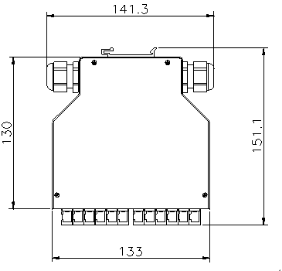 Коробка прекращения оптического волокна 12 портов СК, АБС коробки прекращения ДИН