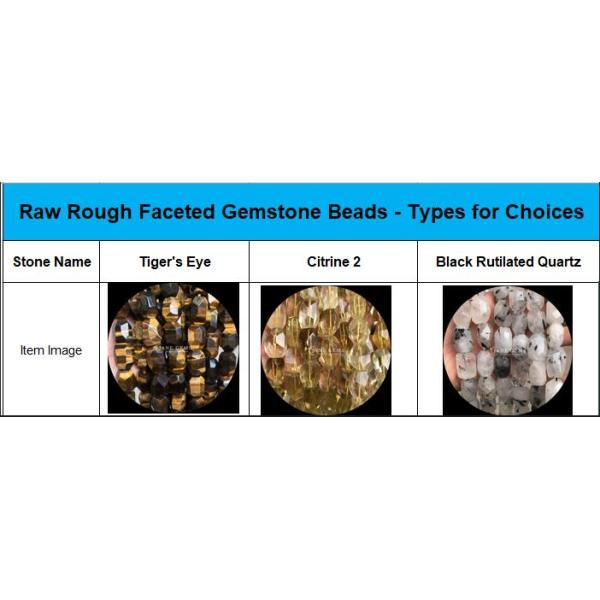 Black Rutilated Quartz Gem Bead Natural Crystal Raw Rough Faceted Stone Loose Bead Strands For Bracelets
