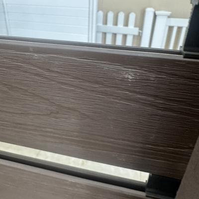Wooden Color WPC Fence Panels / Brown Wpc Composite Fencing