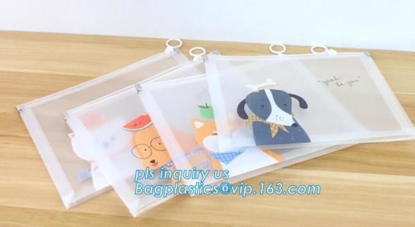 PVC slider promotional packaging bag, pe zipper bag/zipper document bag/zipper file folder bag,Mesh Bag File Document Ba