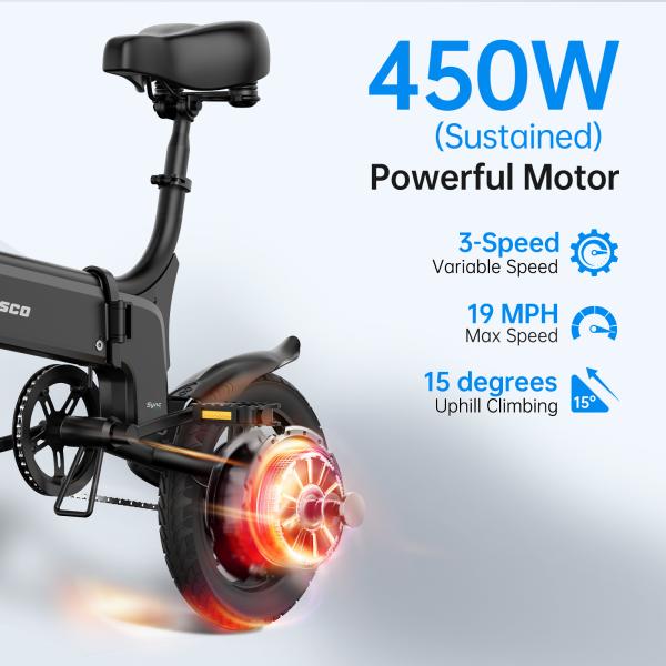 Compact 14 Inch Foldable E-Bike for City Commuting, Easy to Carry and Store,14 Inch Electric Bike