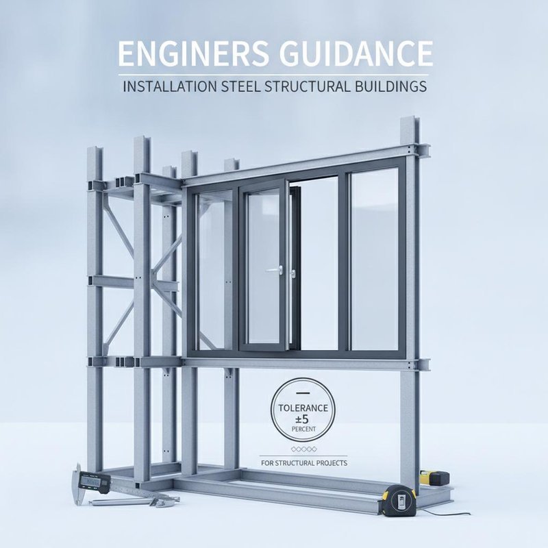 Engineers Guidance Installation Steel Structural Buildings Featuring Aluminum Alloy Window and Tolerance ±5 Percent for Structural Projects