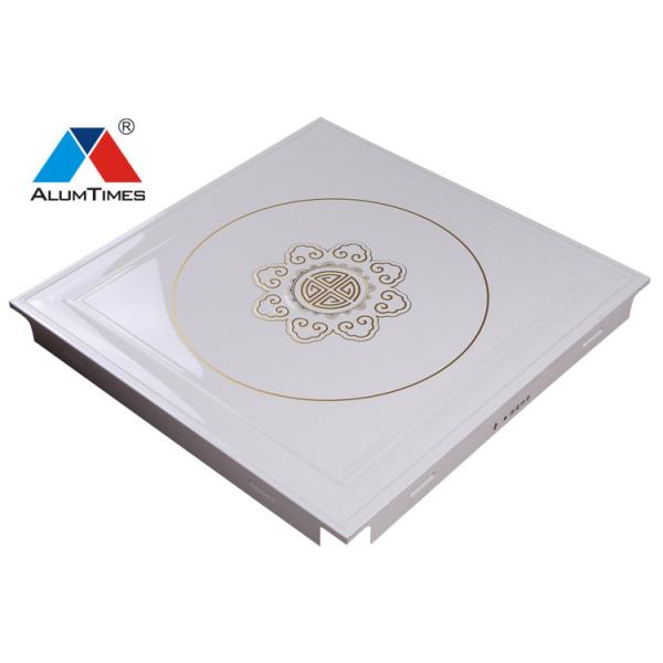 Bedroom 60x60 Aluminum Ceiling Tiles , False Ceiling Board With SGS ISO CE Certified