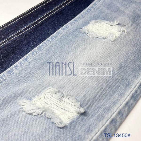 9.5 Oz Raw Gracell Cotton Denim Fabric For Boyfriend Style Jeans