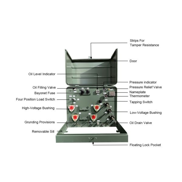 50kva Single Phase Pad Mounted Transformer 11.5Kv to 120v Oil Filled Residential Distribution Transformer