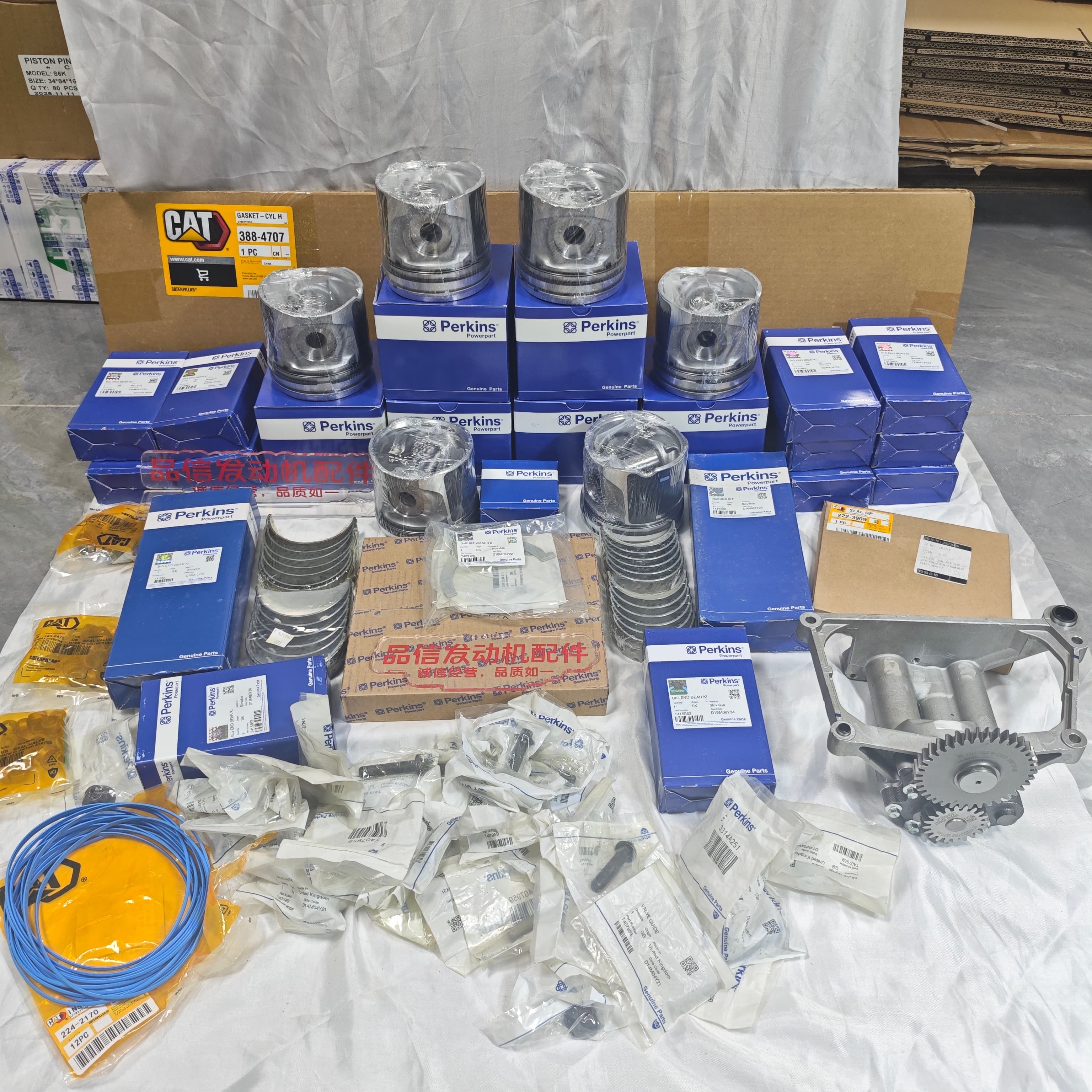 Excavation machinery Perkins C6.6 C7.1 C9.3 1104D Cylinder Liner Assembly Engine parts