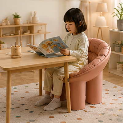 Elephant Leg Kids Chair – Size M (3-6 Years), 7 Colors, PE Preschool Stool for Daycare & Classroom